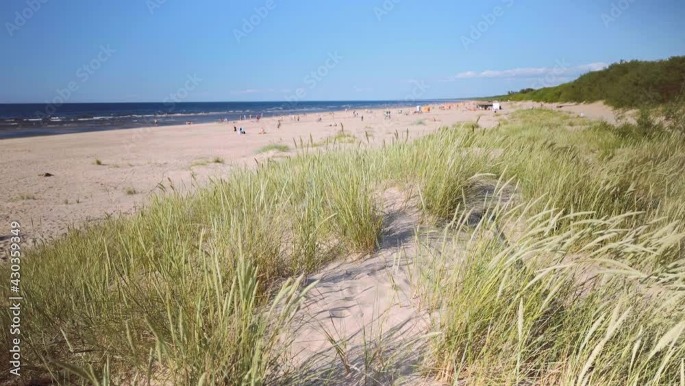 Walk through the dunes to the Baltic beach Walk through the dunes to the Baltic beach