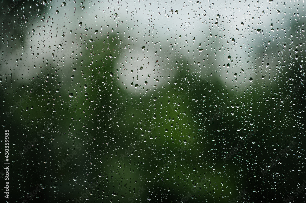 Obraz premium rain drops on window