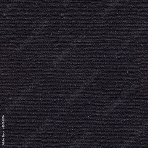 Canvas natural texture in stylish black color as part of your excellent project. Seamless pattern background.