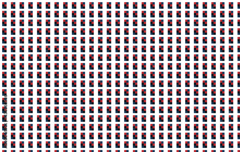 Pixel style seamless vector pattern with geometric ornament and editable colors Pixel style seamless vector pattern with geometric ornament and editable colors