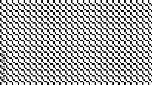Black and white seamless vector pattern with geometric ornament and editable colors