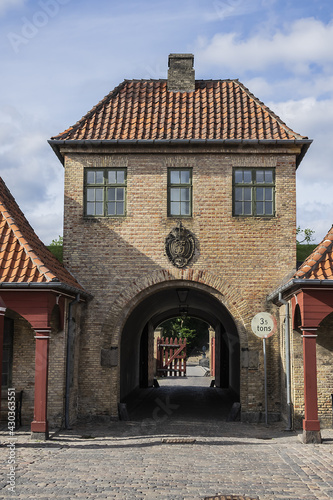 Fragments of Copenhagen Citadel (Kastellet) dates from 1624, founded by King Christian IV. Kastellet is one of best preserved fortresses in Northern Europe. Copenhagen, Denmark.