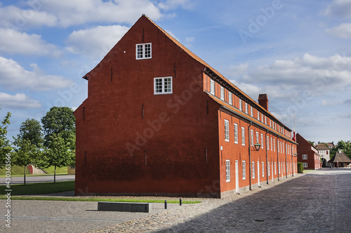 Fragments of Copenhagen Citadel (Kastellet) dates from 1624, founded by King Christian IV. Kastellet is one of best preserved fortresses in Northern Europe. Copenhagen, Denmark.