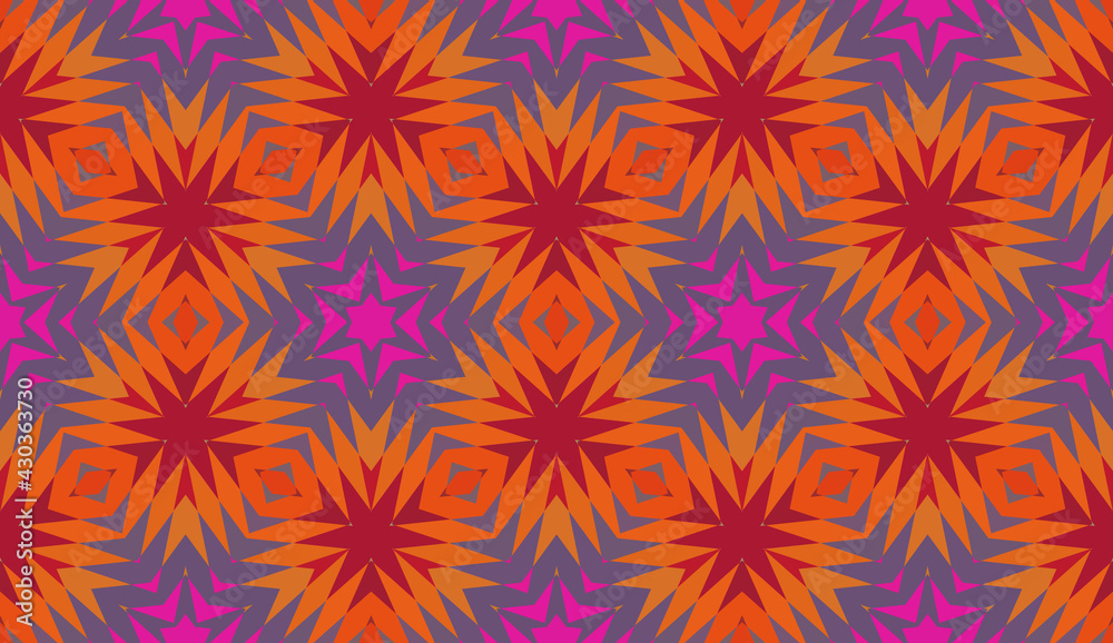 Seamless vector pattern. Background for decor or ethnic Mexican fabric pattern with colorful stripes. Can be used for ceramic tiles, wallpapers, linoleum, textiles.