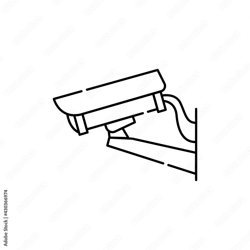 Surveillance camera olor line icon. Pictogram for web page, mobile app, promo. Surveillance camera olor line icon. Pictogram for web page, mobile app, promo.