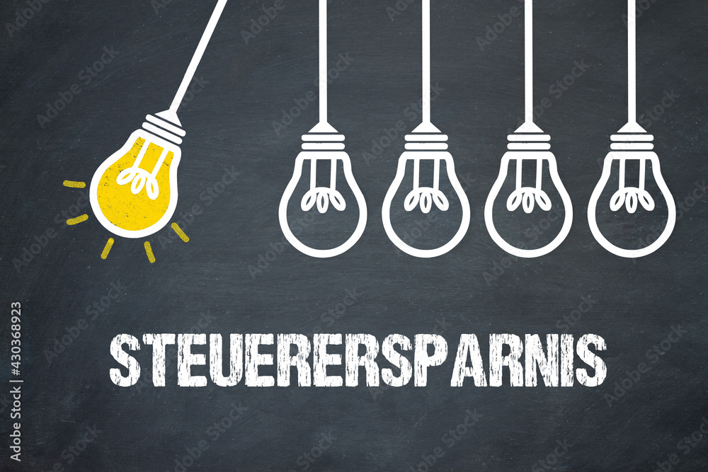 Fototapeta premium Steuerersparnis