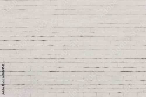 Brick wall with white plastering