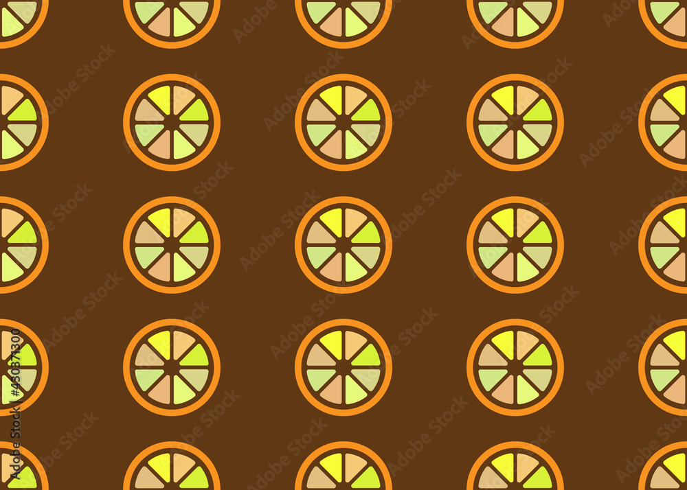 Lemon wedges. Seamless background for packaging and fabric design. Lemon wedges. Seamless background for packaging and fabric design.
