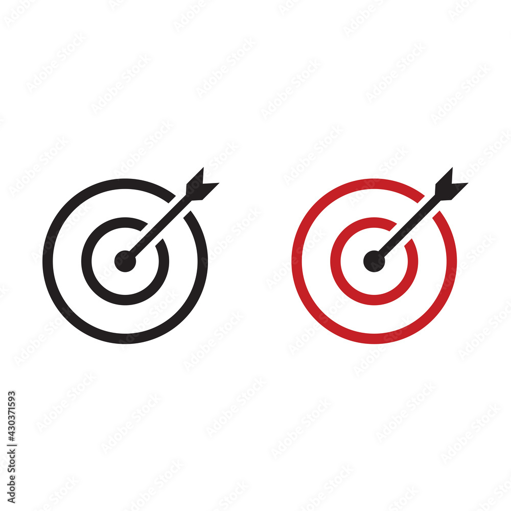 Target vector Icon for web site Target vector Icon for web site