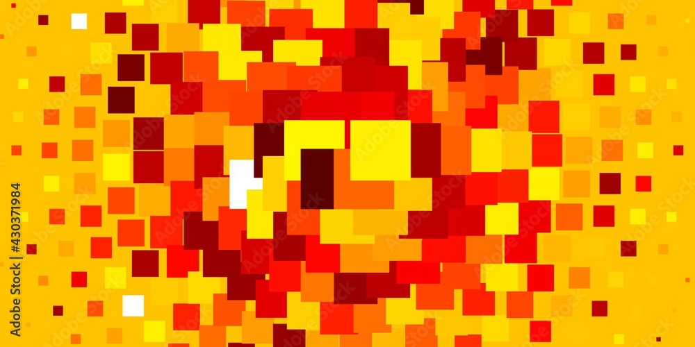 Light Orange vector pattern in square style. Light Orange vector pattern in square style.