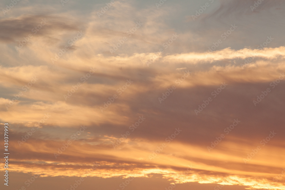 Abstraction in the sky at sunrise