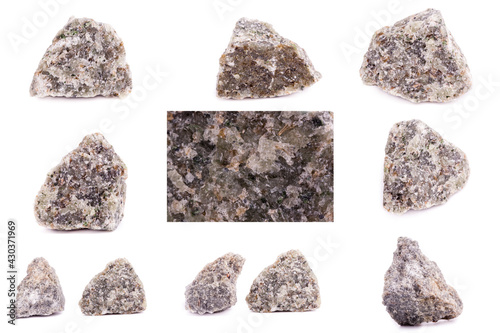 Collection of stone mineral Olivine photo