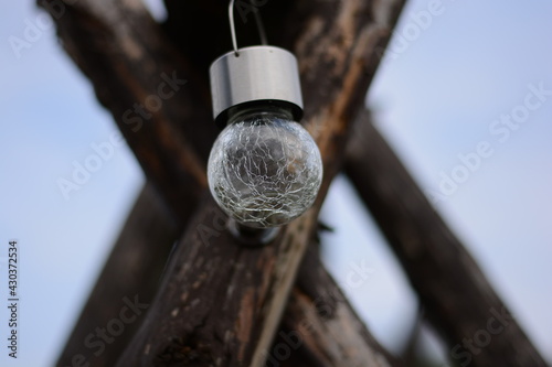 rope hanging on a fence