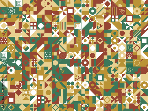 Abstract geometric pattern. Multicolor Figures. Texture for print and Banner. 
