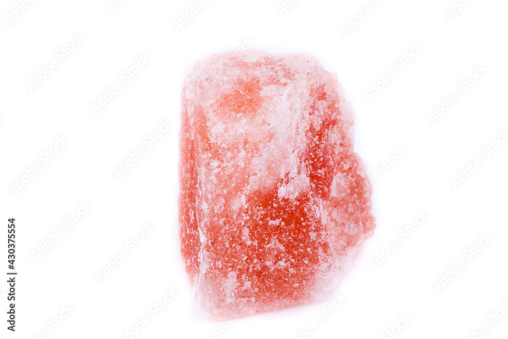 macro mineral salt stone topaz on a white background macro mineral salt stone topaz on a white background