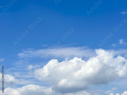 Beautiful blue sky background to imput text message .