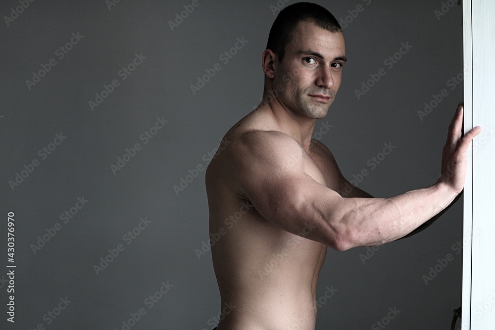 Fototapeta premium Male modelling at the studio 