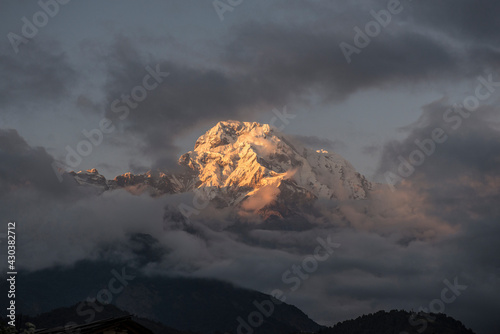 View on the South Annapurna. Himalayan Range.