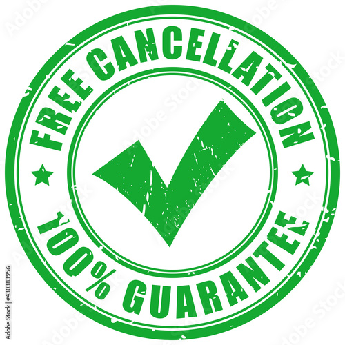 Free cancellation guarantee stamp
