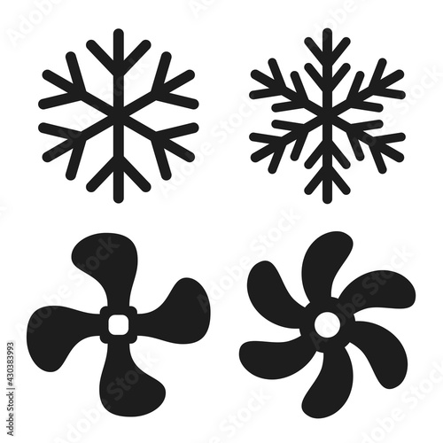 Cooling system vector symbol
