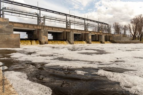 Wallpaper Mural small dam on the river Torontodigital.ca