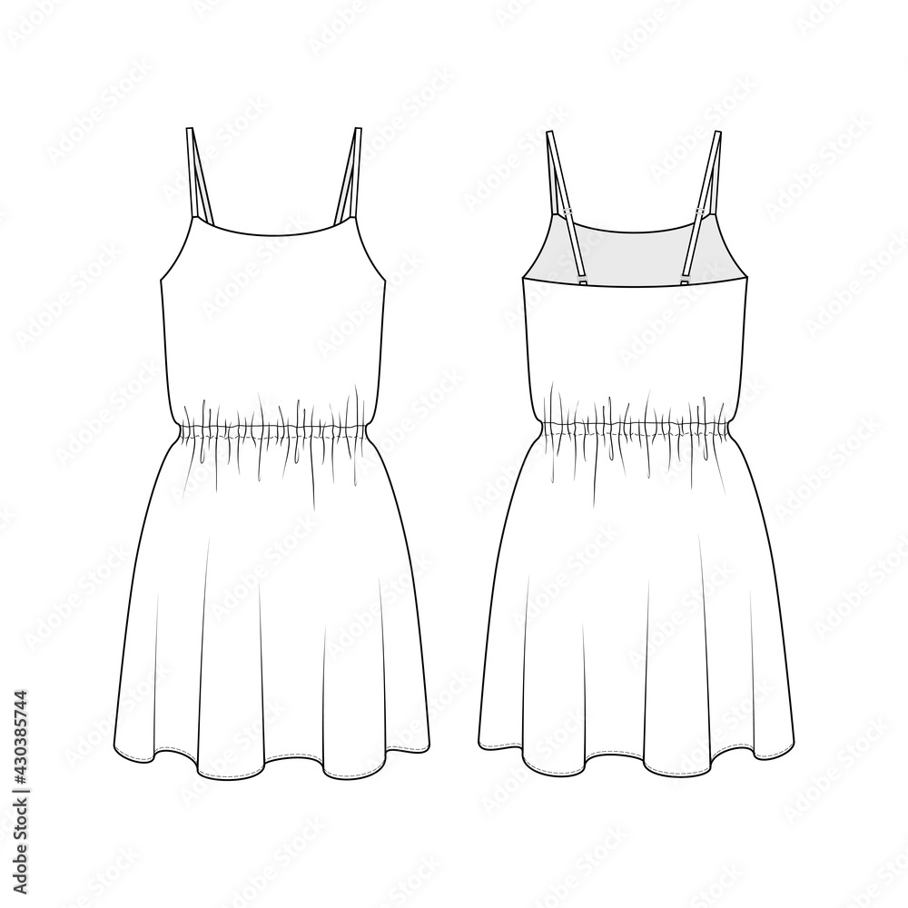fashion-technical-drawing-of-silk-tank-dress-fashion-illustration-of