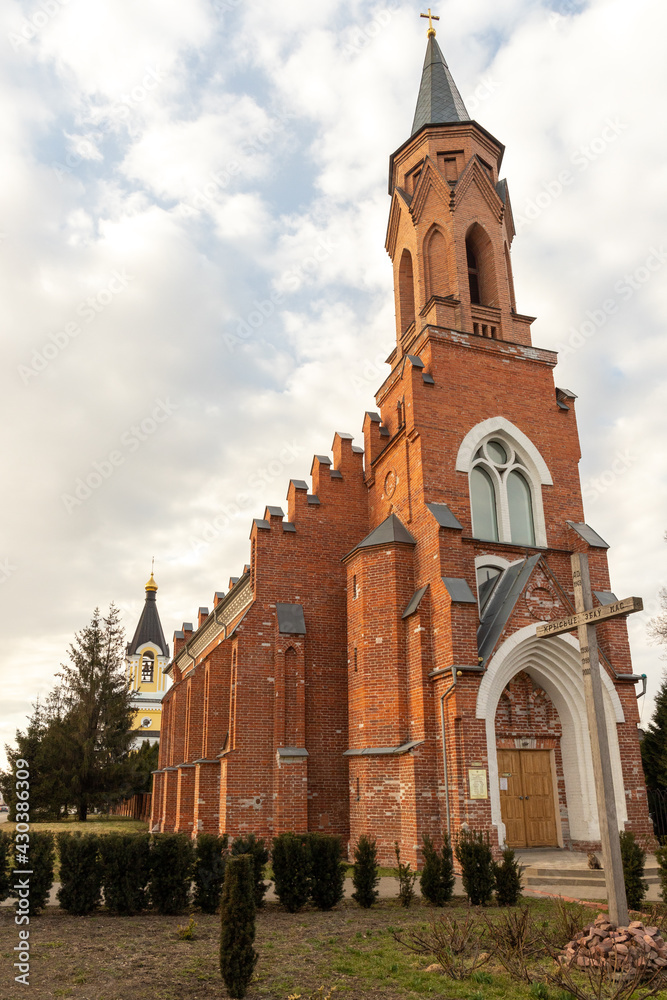 beautiful stone old church