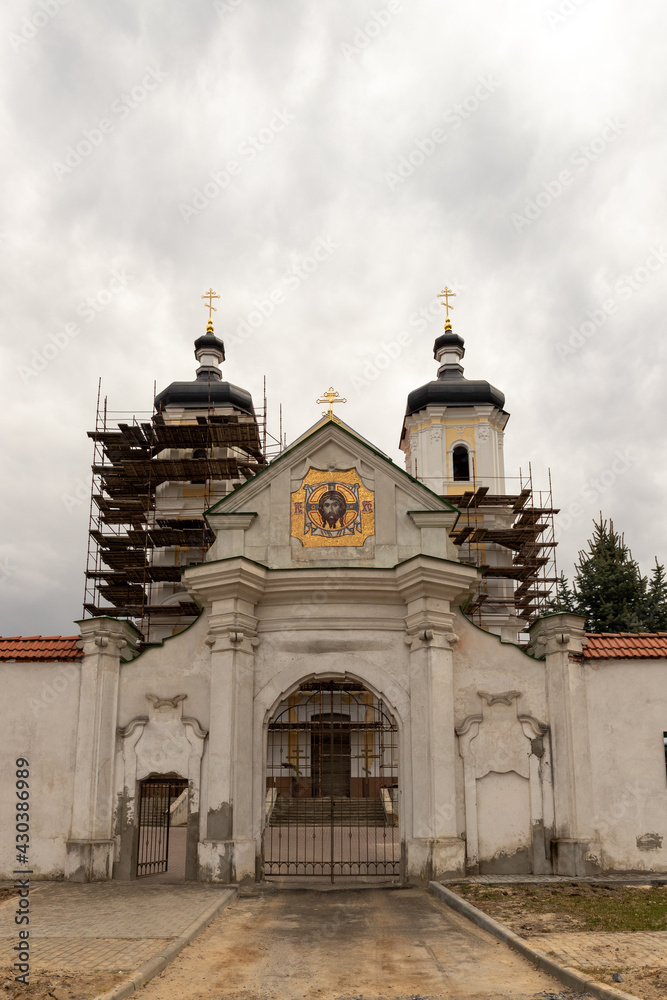 reconstruction of a stone old church