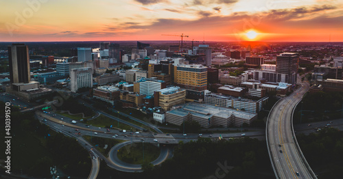 Sunset Over Downtown Richmond, Virginia