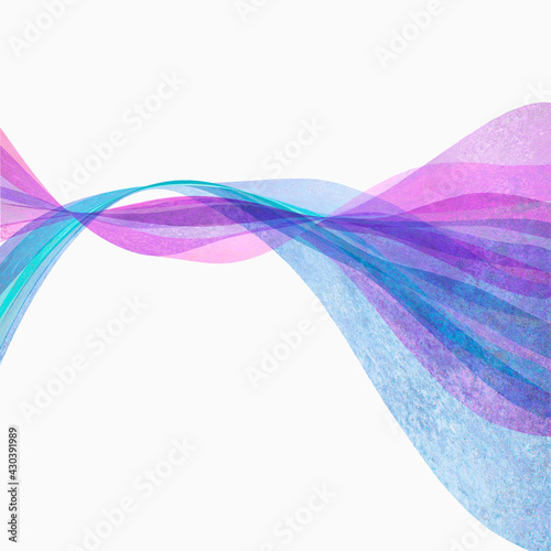 Watercolor transparent wave...