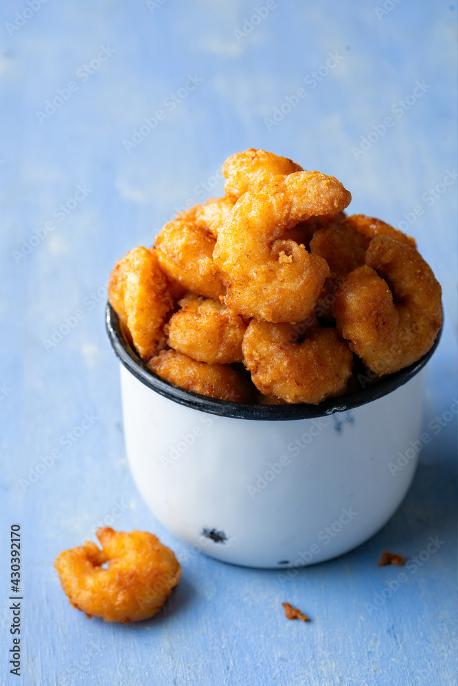 golden fried shrimp popcorn