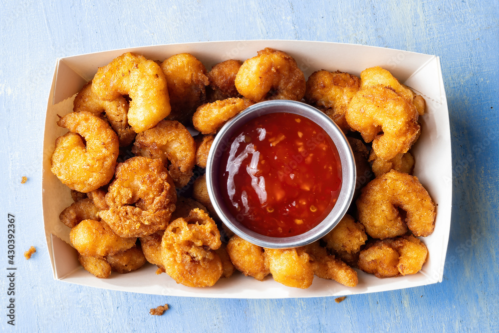 golden fried shrimp popcorn