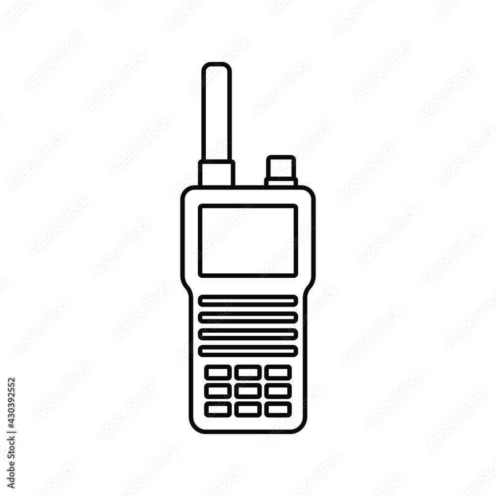 Walkie talkie icon. sign communication. Symbol, for web and mobile. vector illustration Walkie talkie icon. sign communication. Symbol, for web and mobile. vector illustration