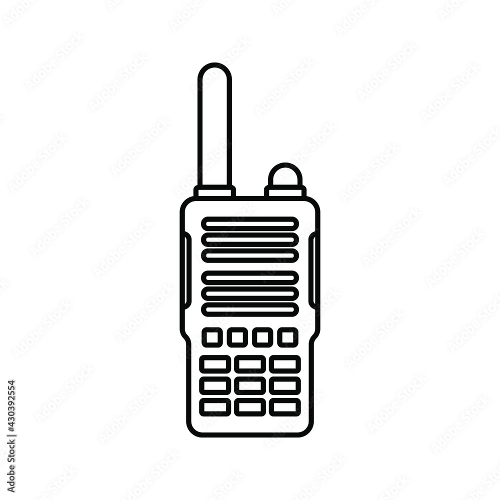 Walkie talkie icon. sign communication. Symbol, for web and mobile. vector illustration Walkie talkie icon. sign communication. Symbol, for web and mobile. vector illustration