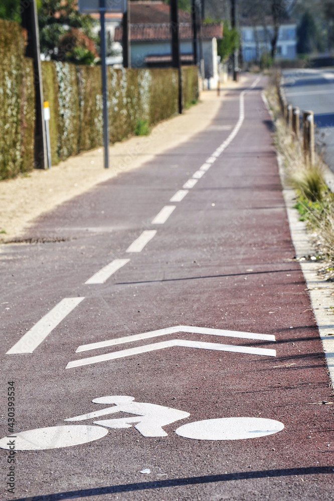 Obraz premium Piste Cyclable 