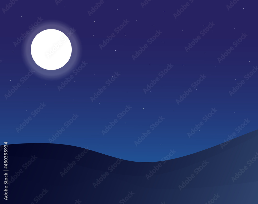 A Full Moon Night. A Full Moon Night.