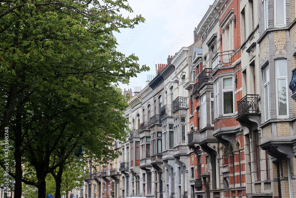 Fototapeta premium Brüssel: Schöne Altbau-Fassaden