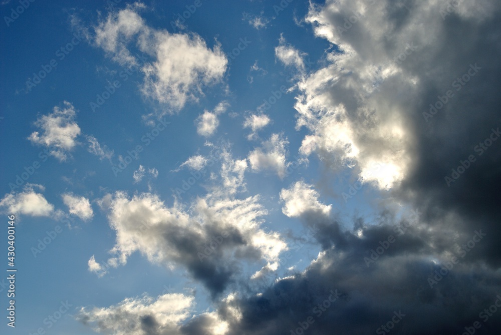 Beautiful sky and clouds, spring
