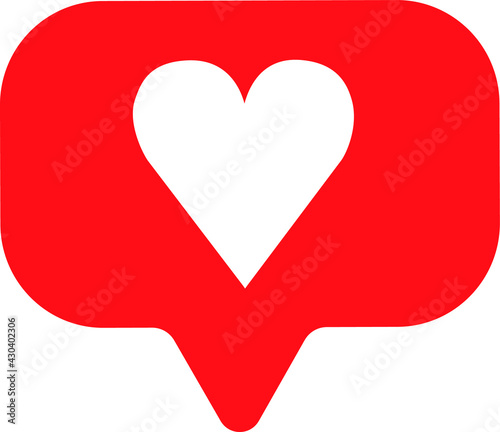 Like network icon many heart love social
