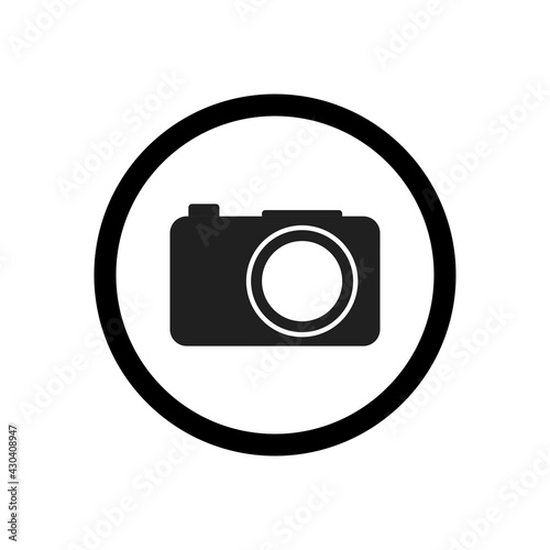 Photo Camera icon. Photography sign. Vector Illustration. 