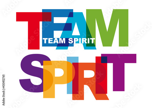 banner team spirit concept