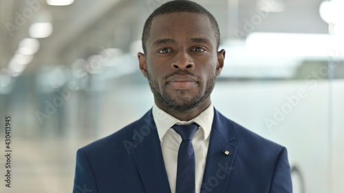 Portrait of African Businessman Looking at the Camera 
