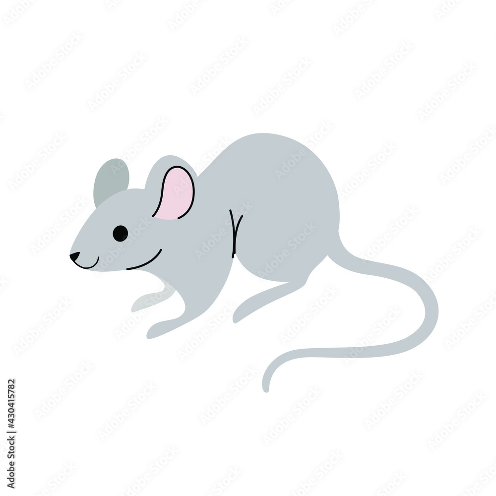 Cartoon mouse - cute character for children. Vector illustration in cartoon style. Cartoon mouse - cute character for children. Vector illustration in cartoon style.