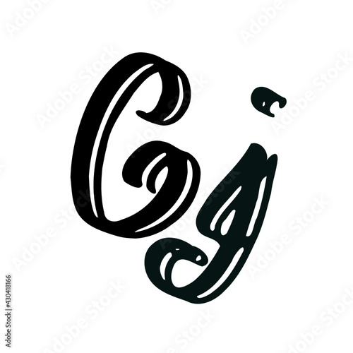 Cj initial handwritten logo for identity