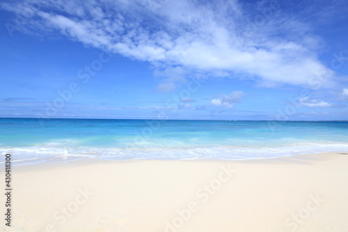 白い砂浜と海