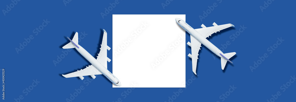 Travel background concept. objective with plane on empty white paper for text. Picture for add text message. Backdrop for design art work. Travel background concept. objective with plane on empty white paper for text. Picture for add text message. Backdrop for design art work.