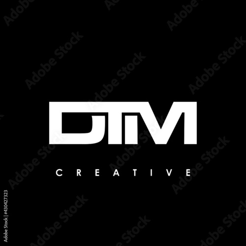 DTM Letter Initial Logo Design Template Vector Illustration