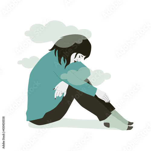Sad Woman In Depression