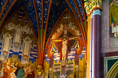 Interior of the Church of the Madeleine, Salt Lake City, Utah, USA © Stephen