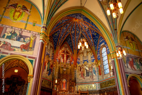 Interior of the Church of the Madeleine  Salt Lake City  Utah  USA